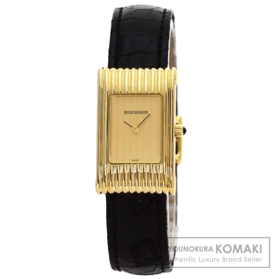 BOUCHERON（ブシュロン） リフレ 腕時計 K18イエローゴールド 革