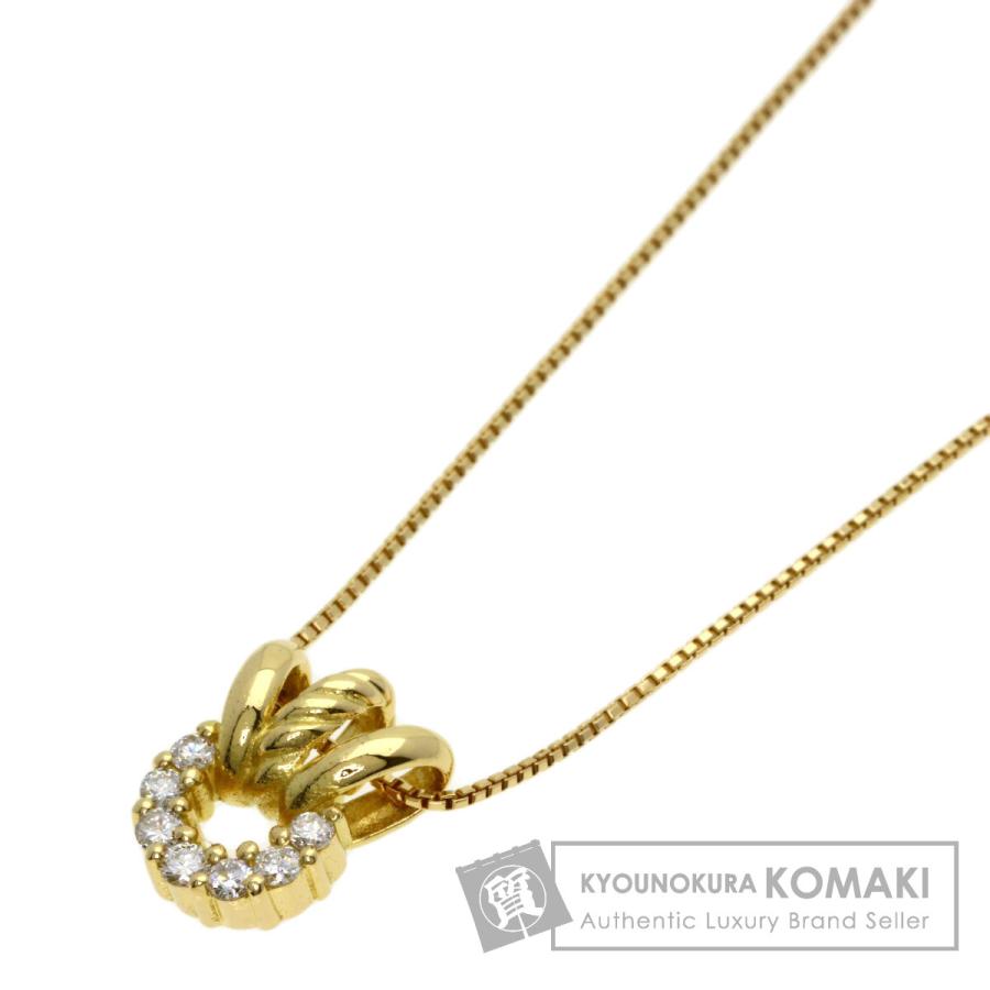 セリーヌ　希少　シトリン　ペリドット　ダイヤモンド　ゴールド　ネックレス　k18 CELINE（セリーヌ） ダイヤモンド ネックレス K18イエローゴールド