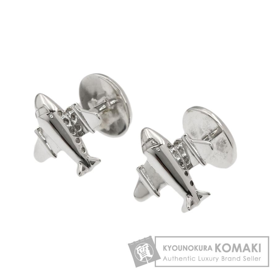 TIFFANY&Co. ティファニー その他アクセサリー 飛行機 エアプレーンモチーフ カフリンクス カフス シルバー系【中古】 TIFFANY&Co.（ティファニー） エアプレーン 飛行機モチーフ カフス