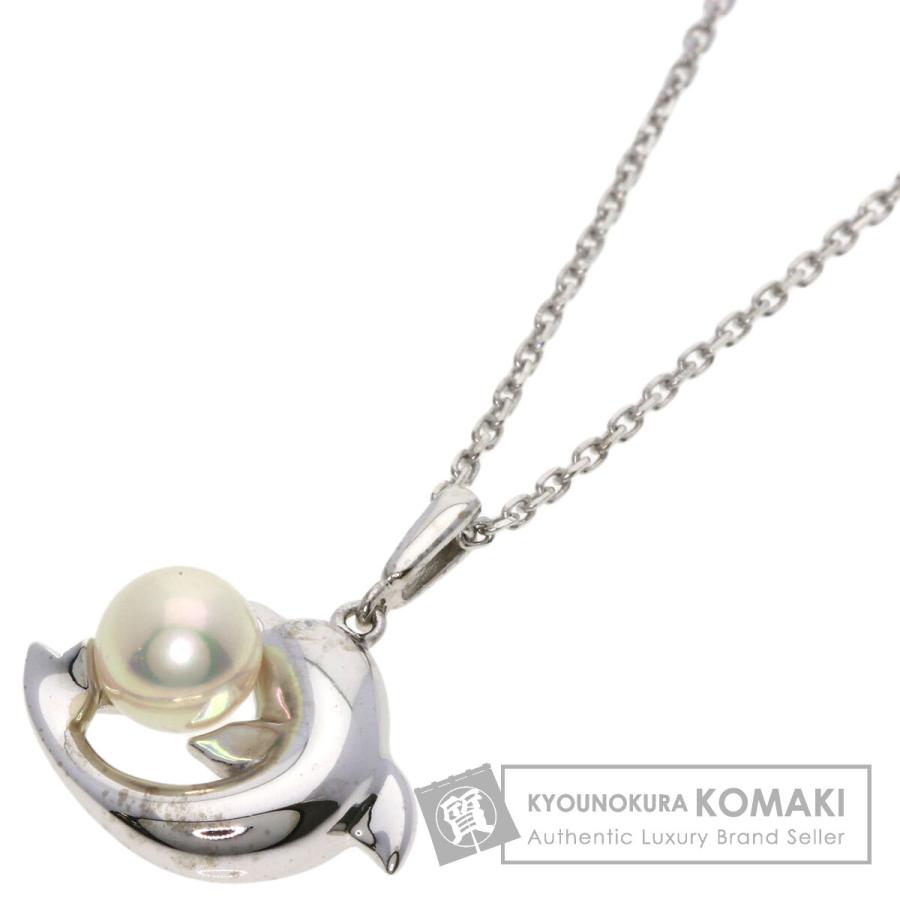 MIKIMOTO（ミキモト） イルカモチーフ パール 真珠 ネックレス K18