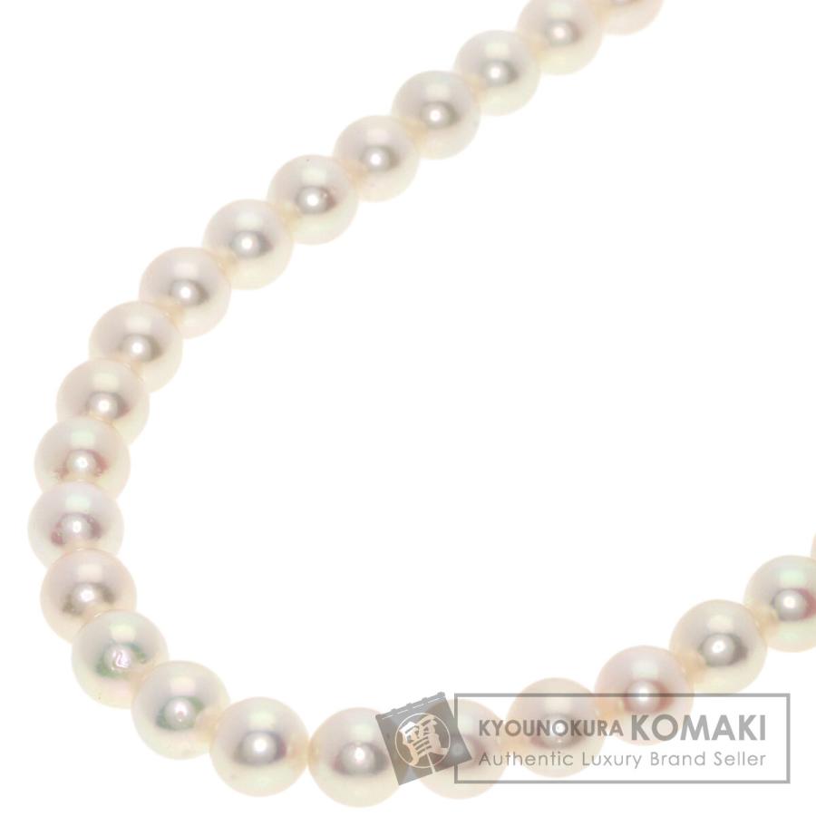 MIKIMOTO シルバー パールネックレス MIKIMOTO（ミキモト） ロングパール 真珠 ネックレス シルバー