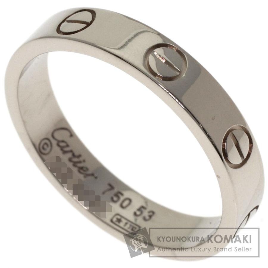 Cartier（カルティエ） ミニ ラブリング #53 リング・指輪 K18ホワイト