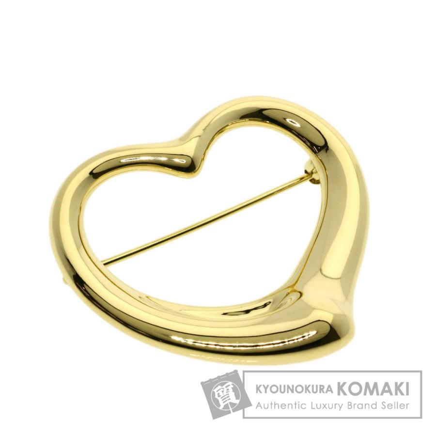 TIFFANY&Co.（ティファニー） オープンハート ブローチ K18イエロー