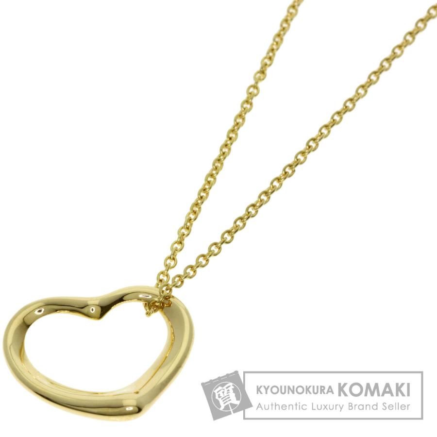 TIFFANY&Co.（ティファニー） オープンハート ネックレス K18イエロー