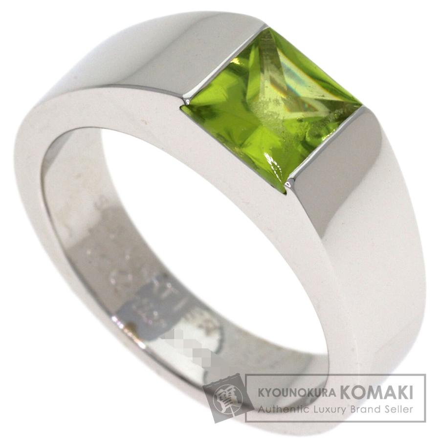 Cartier（カルティエ） タンクリング ペリドット #50 リング・指輪 K18 