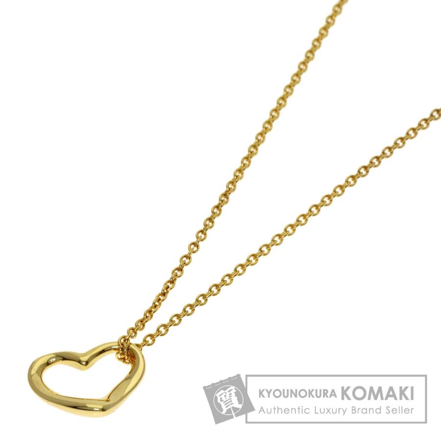 TIFFANY&Co.（ティファニー） オープンハート ネックレス K18イエロー 