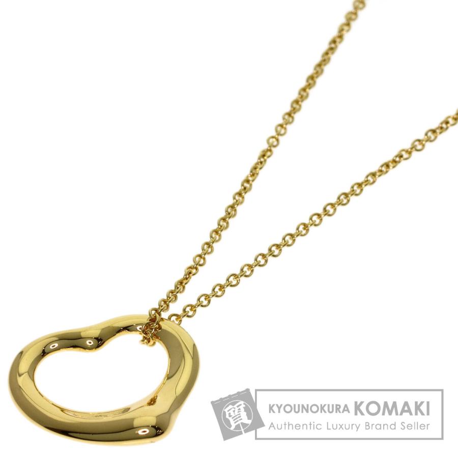 TIFFANY&Co.（ティファニー） オープンハート ネックレス K18イエロー 