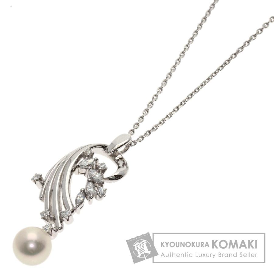MIKIMOTO（ミキモト） パール 真珠 ダイヤモンド ネックレス K14