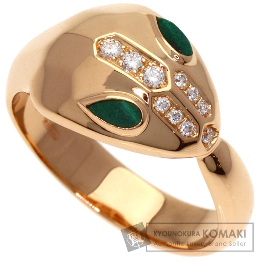 BVLGARI（ブルガリ） セルペンティ ダイヤモンド マラカイト リング