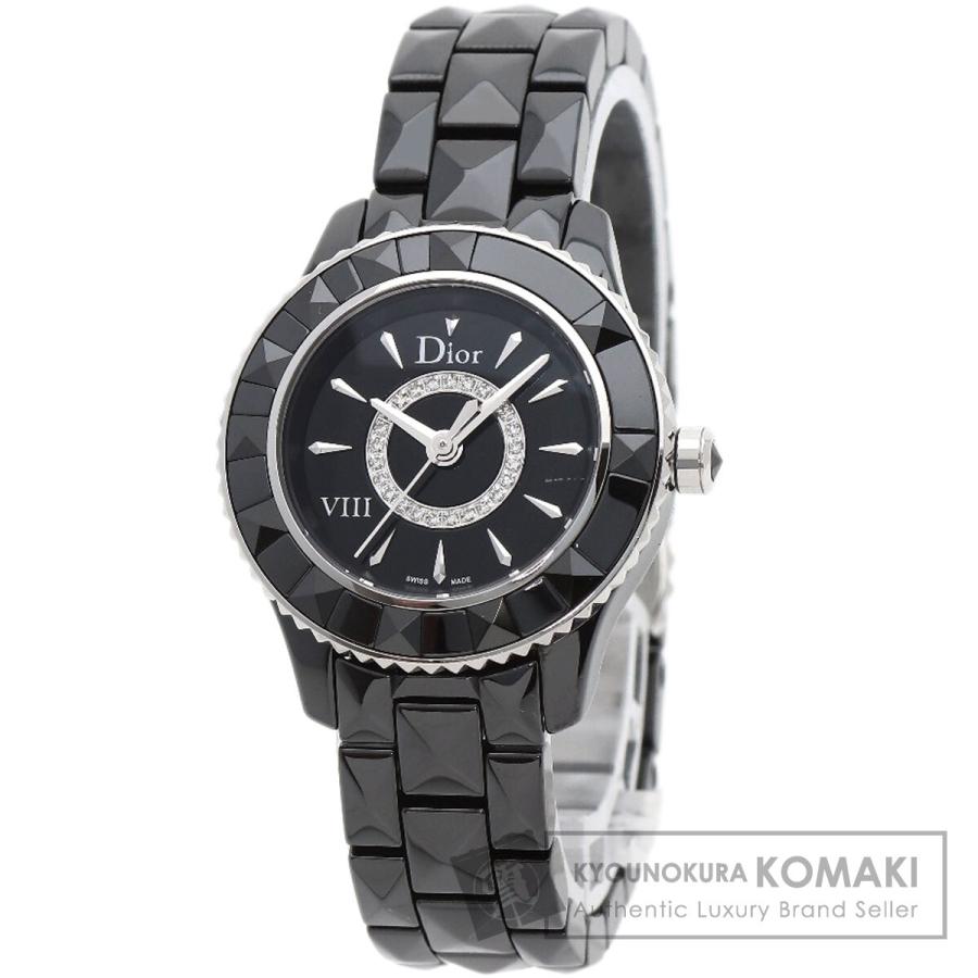 CHRISTIAN DIOR クリスチャンディオール CD1221E0 オンユイット 腕時計 セラミック セラミック レディース [中古] CHRISTIAN DIOR クリスチャンディオール CD1221E0 オンユイット 腕時計