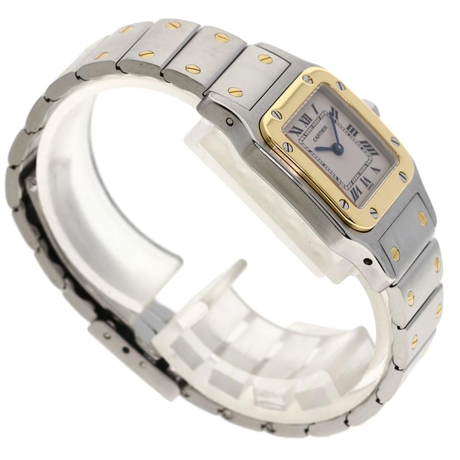 CARTIER カルティエ W20012C4 サントスガルベSM 腕時計 SS SSxK18YG レディース [中古] Cartier（カルティエ） W20012C4 サントスガルベSM 腕時計 ステンレス