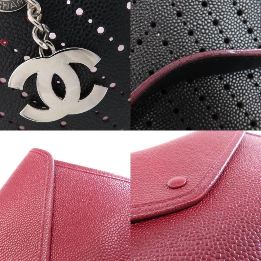 CHANEL（シャネル） チェーントート パンチング シルバー金具 トート 