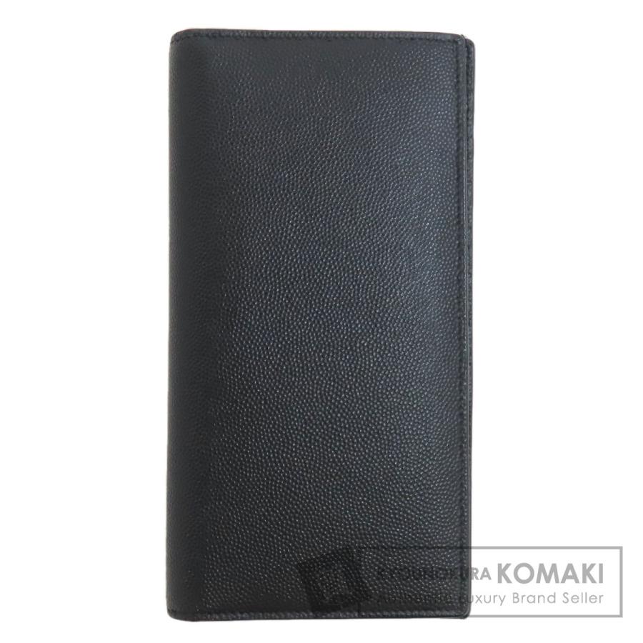 SAINT LAURENT サンローラン シンプルデザイン 長財布（小銭入れあり） レザー メンズ [中古] SAINT LAURENT サンローラン シンプルデザイン 長財布（小銭入れあり