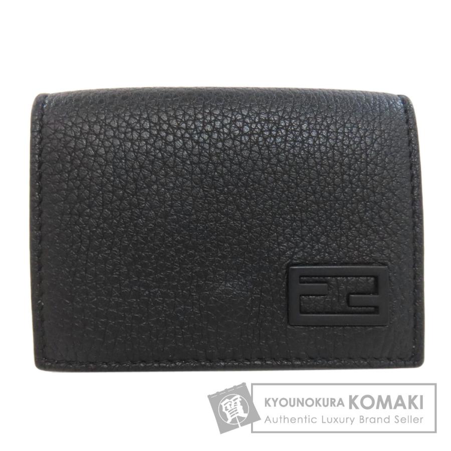 FENDI フェンディ 7M0280 ロゴ 二つ折り財布（小銭入れあり） レザー レディース [中古] FENDI（フェンディ） 7M0280 ロゴ 二つ折り財布（小銭入れあり