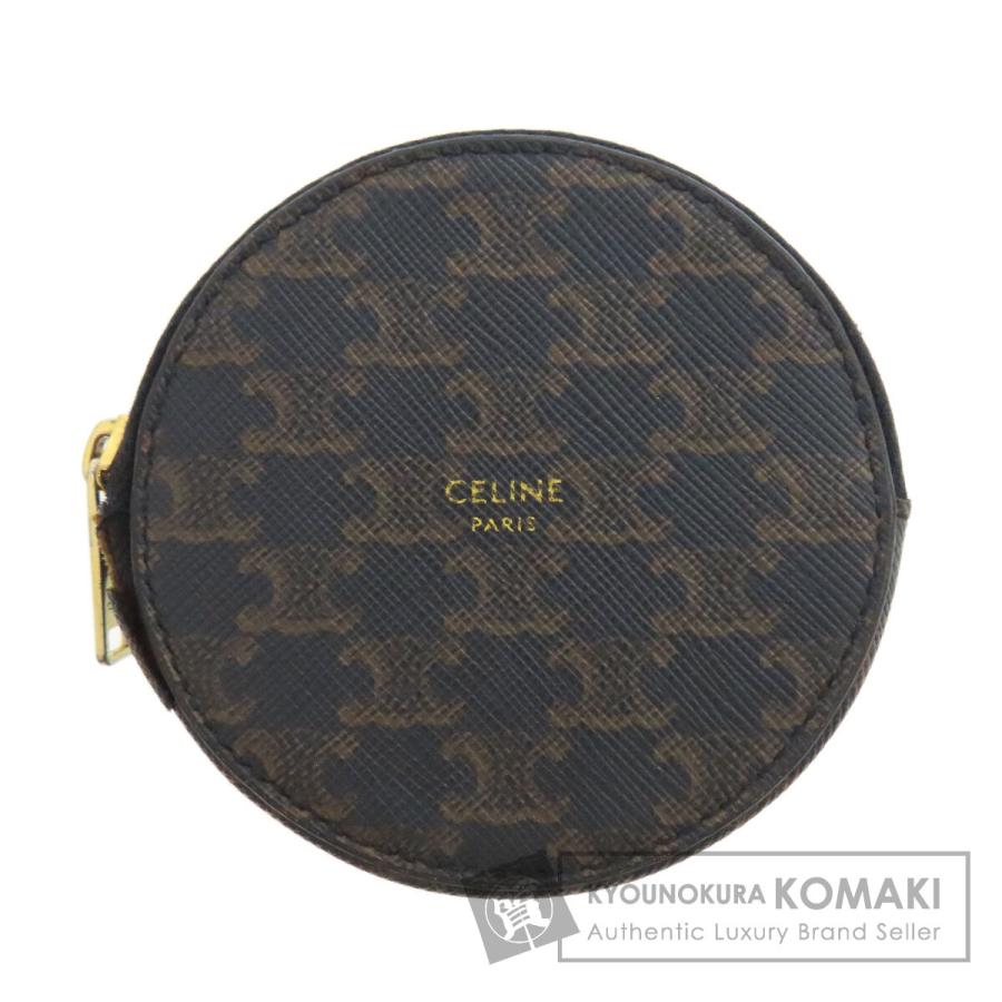 美品✨CELINE セリーヌ ケース トリオンフ　総柄 ロゴ刻印 正規品 CELINE - 極美品⭐︎セリーヌ カードケース トリオンフ【完売品】刺繍