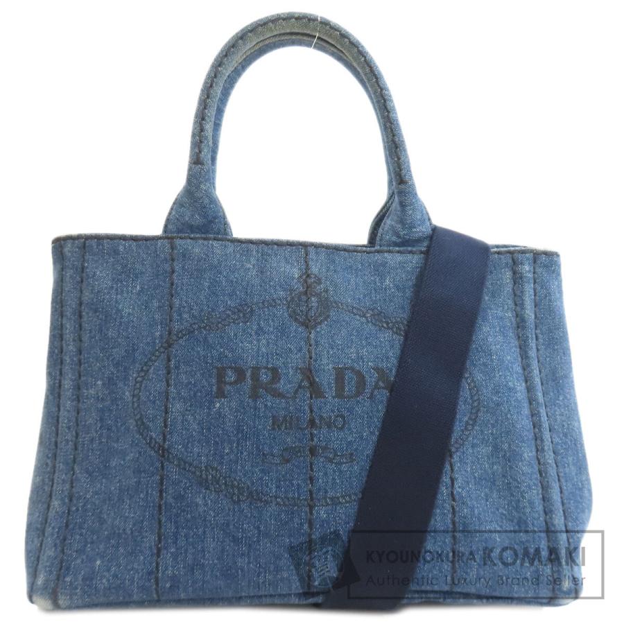 PRADA（プラダ） 1BG439 カナパミニ 2WAY ハンドバッグ デニム