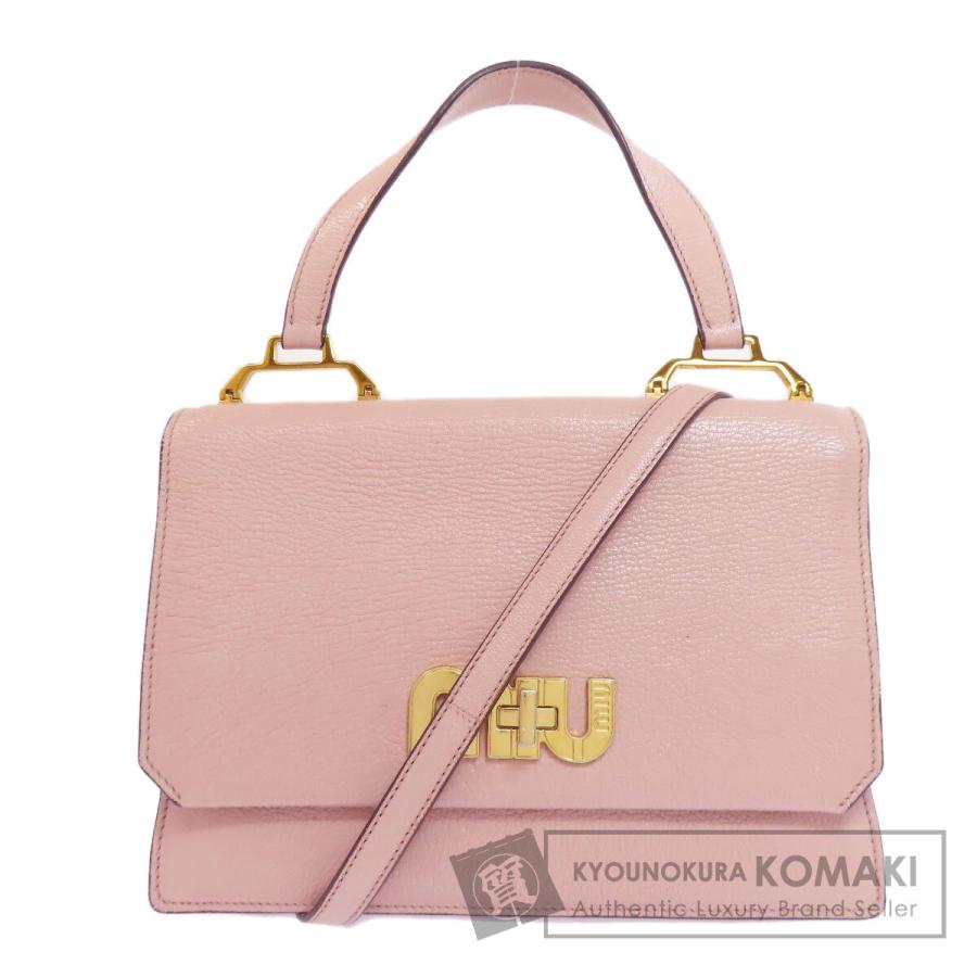 miu miu（ミュウミュウ） 2WAY ハンドバッグ レザー レディース 中古 