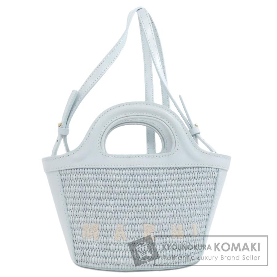 MARNI（マルニ） バスケットバッグ 2WAY ハンドバッグ ラフィア