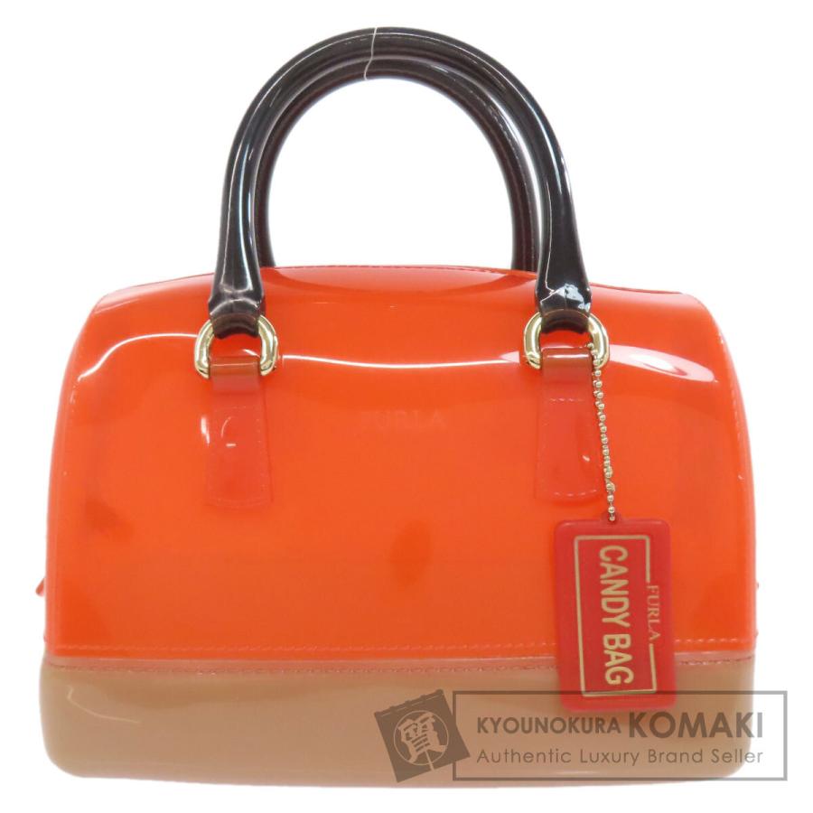 ◎【正規品美品】FURLAフルラ　キャンディ ヴァニラハンドバック　キー付き FURLA（フルラ） キャンディバッグ ハンドバッグ PVC レディース 中古