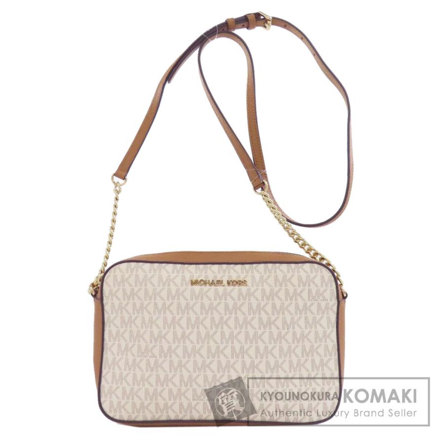 Michael Kors マイケルコース MKシグネチャー ショルダーバッグ PVC レディース [中古] MICHAEL KORS（マイケルコース） MKシグネチャー ショルダーバッグ PVC