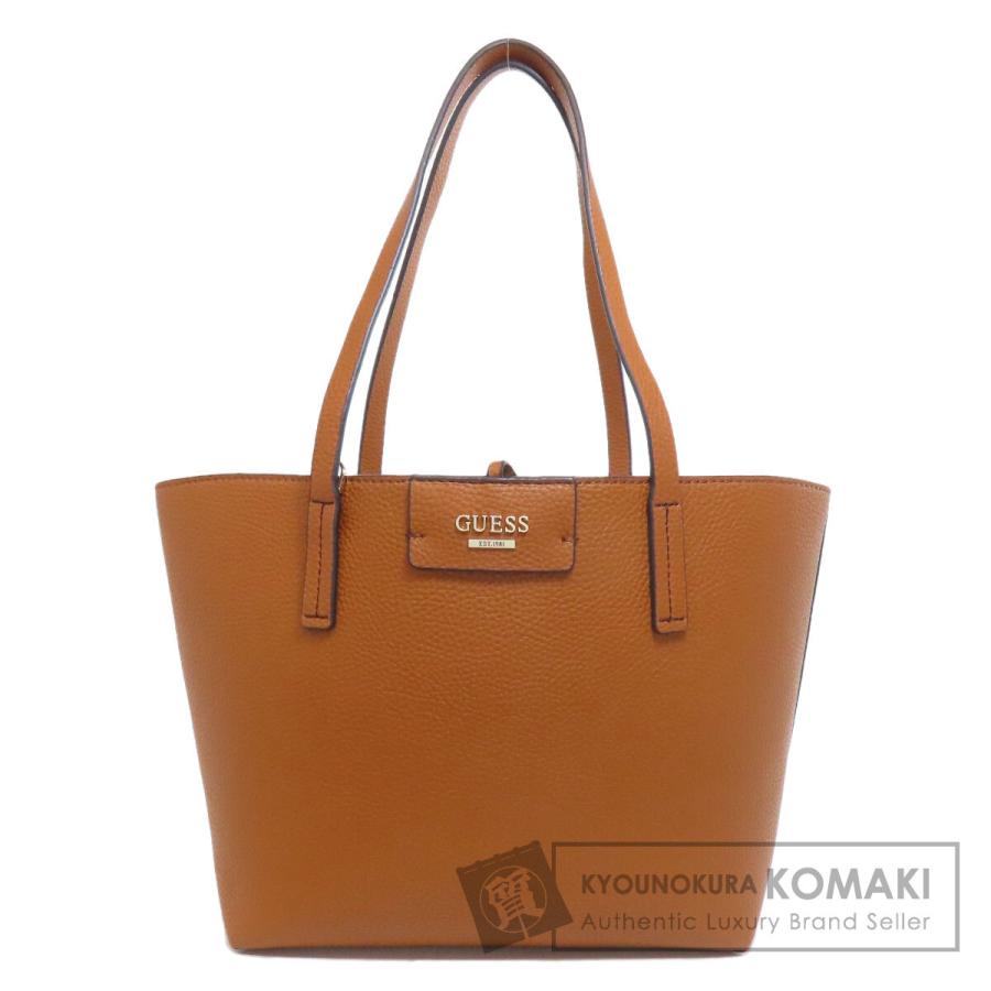 GUESS（ゲス） ロゴ トートバッグ レザー レディース 中古