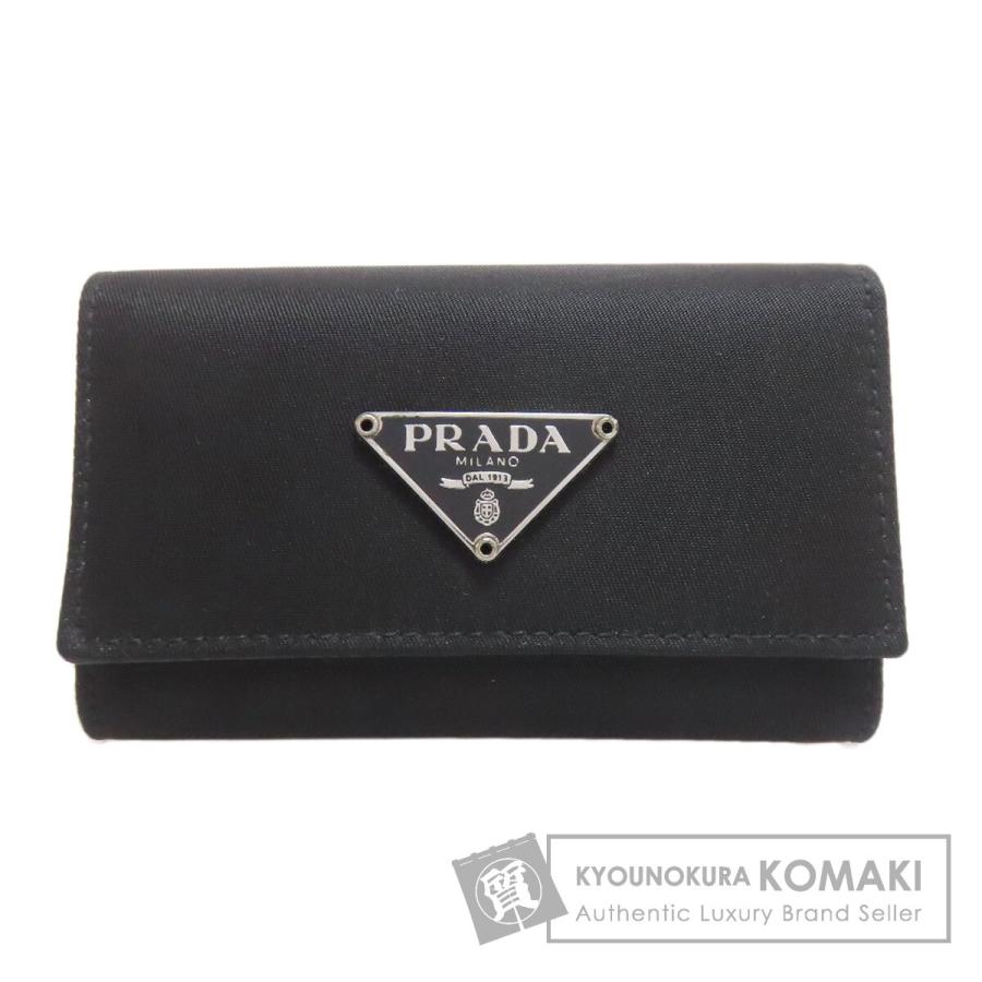 PRADA（プラダ） ロゴ金具 キーケース ナイロン素材 レディース 中古