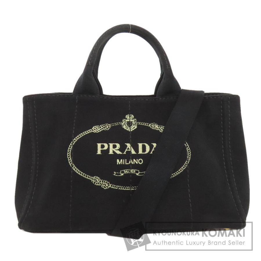 PRADA（プラダ） カナパ 2WAY ハンドバッグ キャンバス レディース