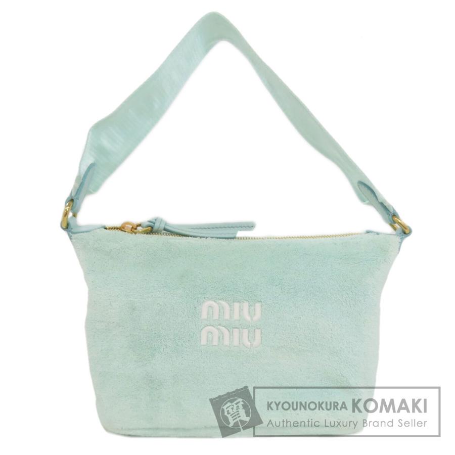 miu miu（ミュウミュウ） ロゴ ミニバッグ ハンドバッグ パイル 
