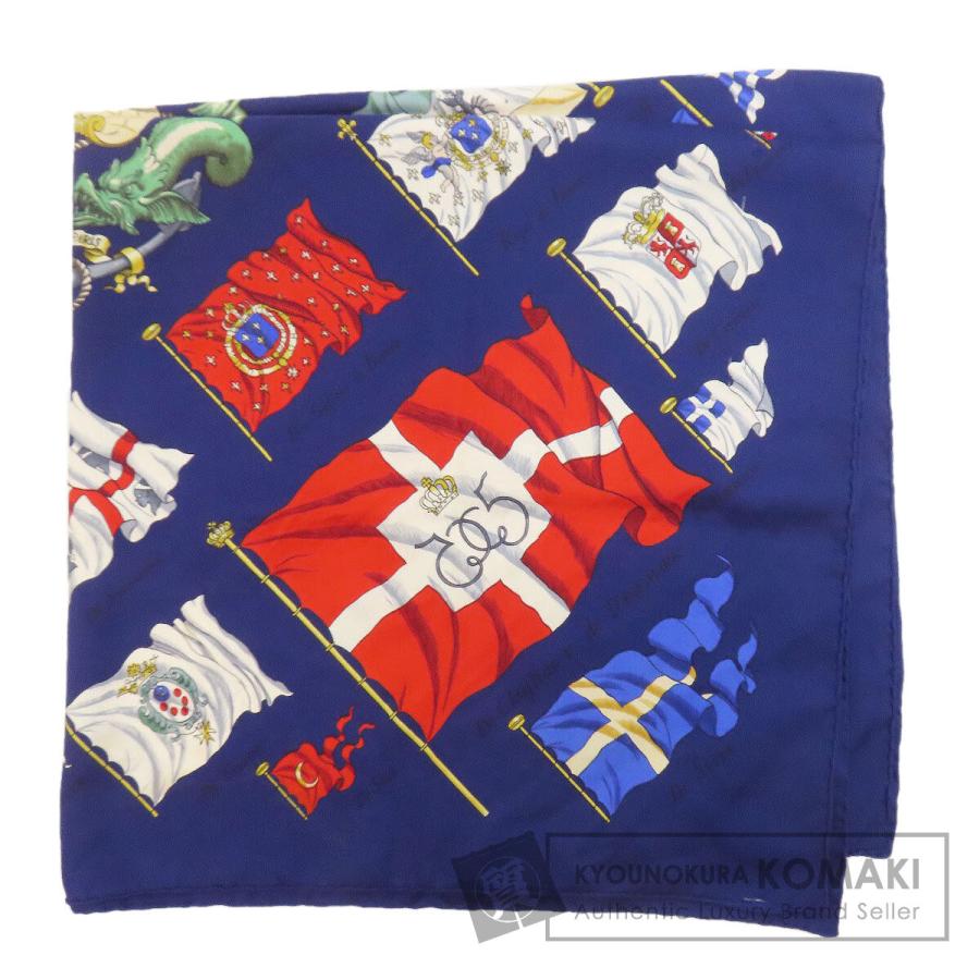 HERMES（エルメス） カレ90 船旗 スカーフ シルク レディース 中古