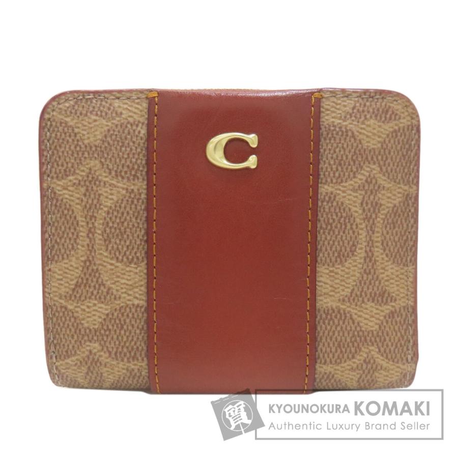 COACH コーチ CD716 ビルフォールド 二つ折り財布（小銭入れあり） PVC レディース [中古] COACH（コーチ） CD716 ビルフォールド 二つ折り財布（小銭入れあり