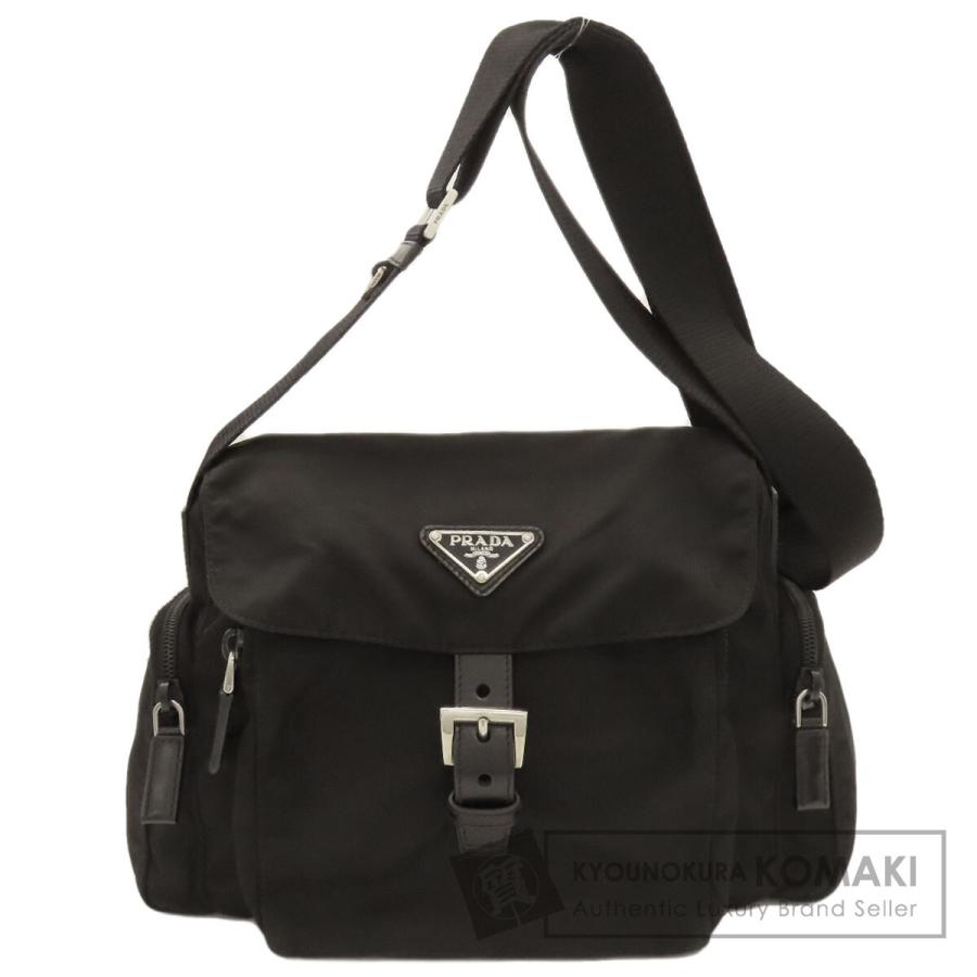 PRADA（プラダ） ロゴ金具 ショルダーバッグ ナイロン素材 レディース