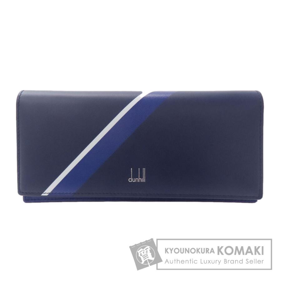 Dunhill ダンヒル サムライブルーコレクション 長財布（小銭入れあり） レザー メンズ [中古] dunhill（ダンヒル） サムライブルーコレクション 長財布（小銭入れ