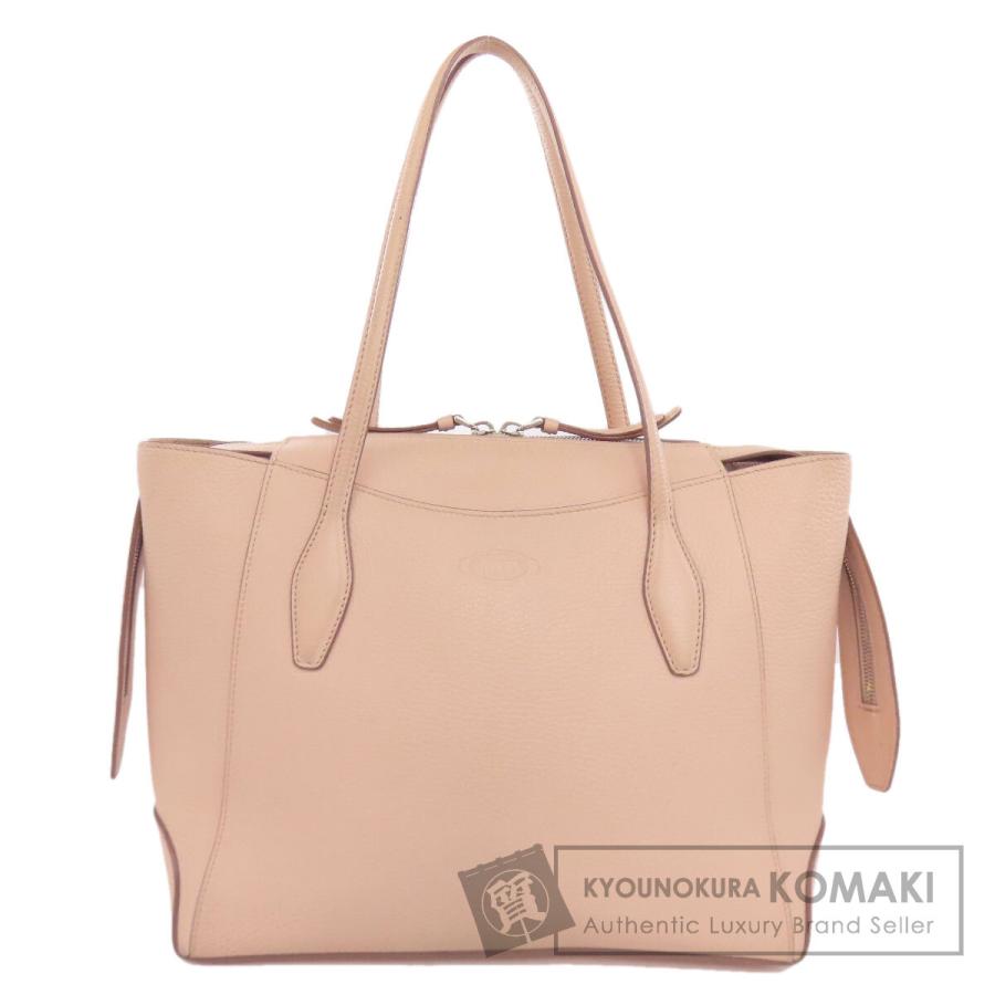 TODS トッズ ロゴ トートバッグ レザー レディース 中古 : ブランド京
