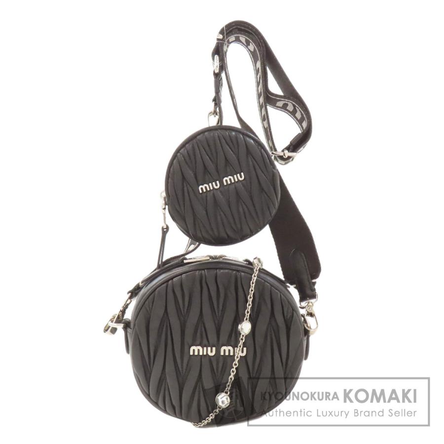 miu miu（ミュウミュウ） マテラッセ 2WAY ショルダーバッグ カーフ 