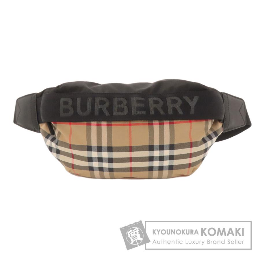 美品　バーバリー　ボディバッグ　ノバチェック　キャンバス　現行 BURBERRY（バーバリー） ノバチェック ボディバッグ ナイロン