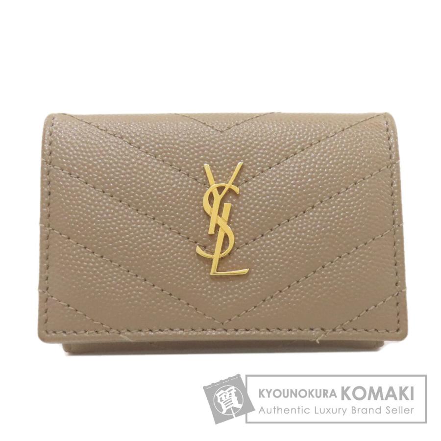 Yves Saint Laurent 折り財布　ラウンドファスナー　カサンドラ Yves Saint Laurent（イヴ・サンローラン） コンパクトウォレット