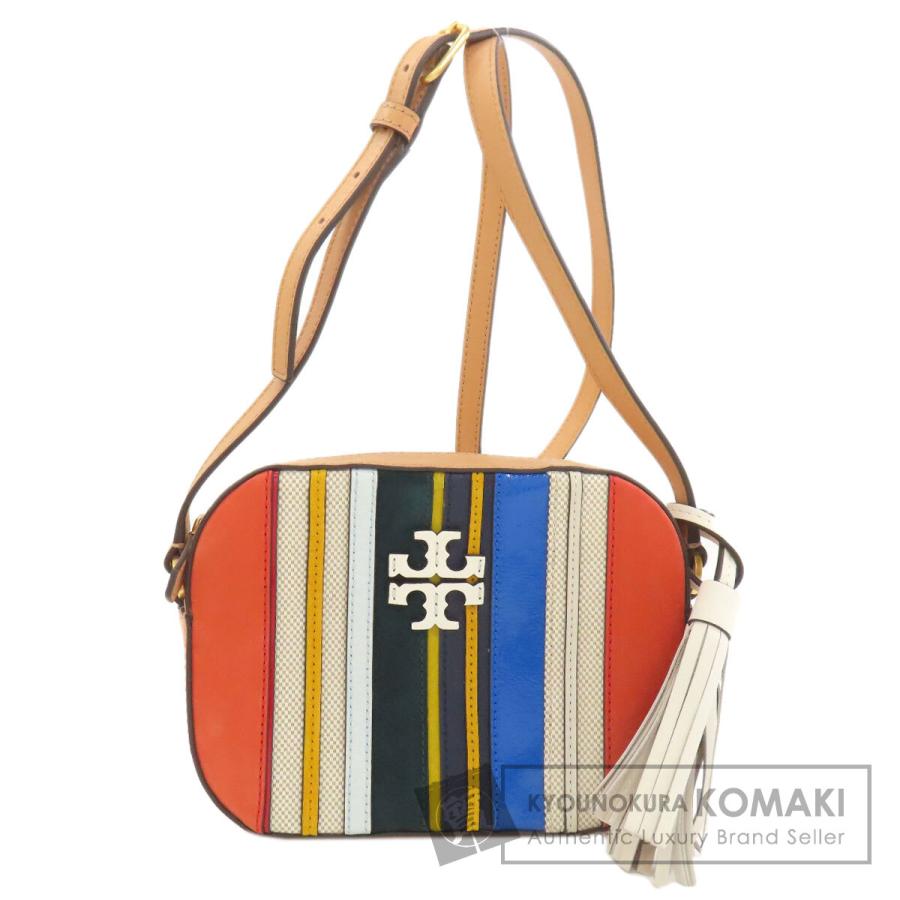 TORY BURCH（トリーバーチ） ストライプ ショルダーバッグ レザー
