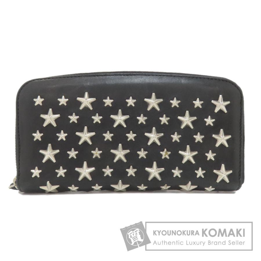 Jimmy Choo ジミーチュウ スターモチーフ ラウンドファスナー 長財布