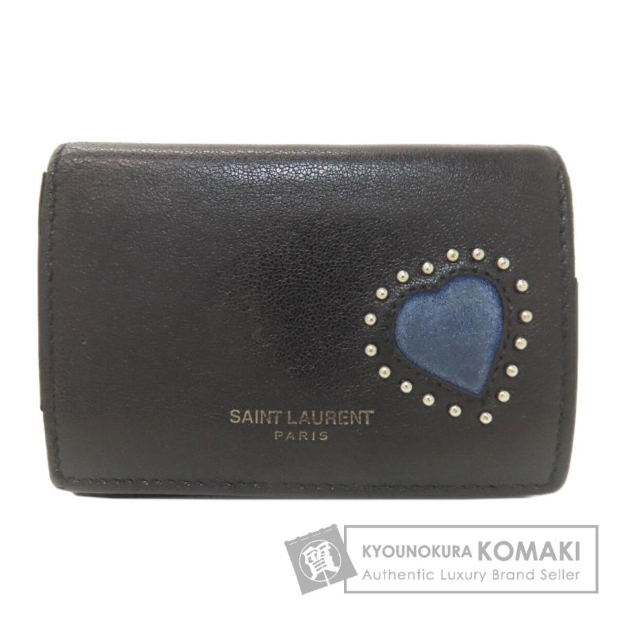 【匿名配送、送料無料】「SAINT LAURENT」の二つ折り財布　ハート Yves Saint Laurent（イヴ・サンローラン） ハート 二つ折り財布（小銭