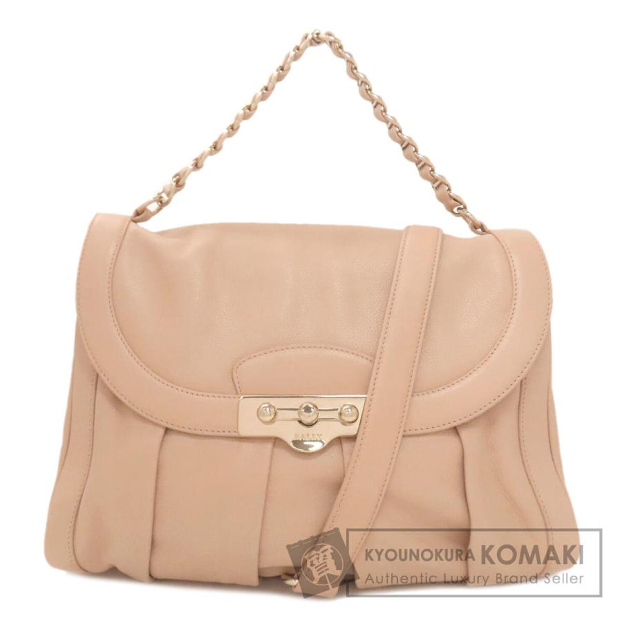 Bally（バリー） ロック金具 2WAY ハンドバッグ レザー レディース
