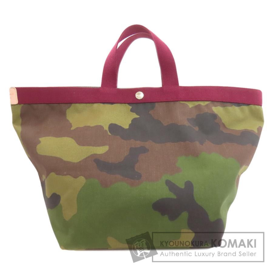 Herve Chapelier エルベ・シャプリエ 舟形トート カモフラージュ柄