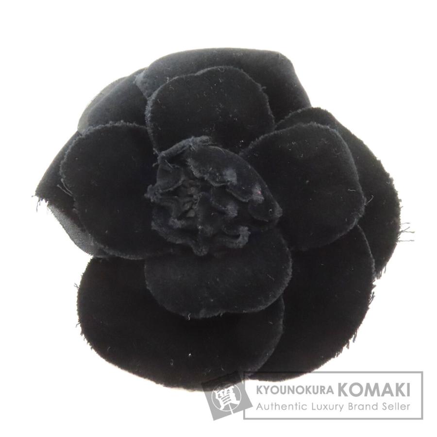 CHANEL（シャネル） カメリア コサージュ ブローチ ベロア レディース
