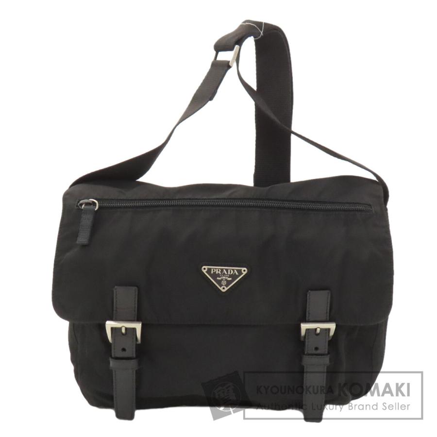 美品　PRADAプラダ　ナイロンショルダーバッグ PRADA（プラダ） ロゴ金具 ショルダーバッグ ナイロン素材 レディース