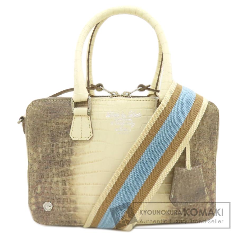 A.D.M.J（エーディーエムジェイ） ADMJ 型押し 2WAY ハンドバッグ