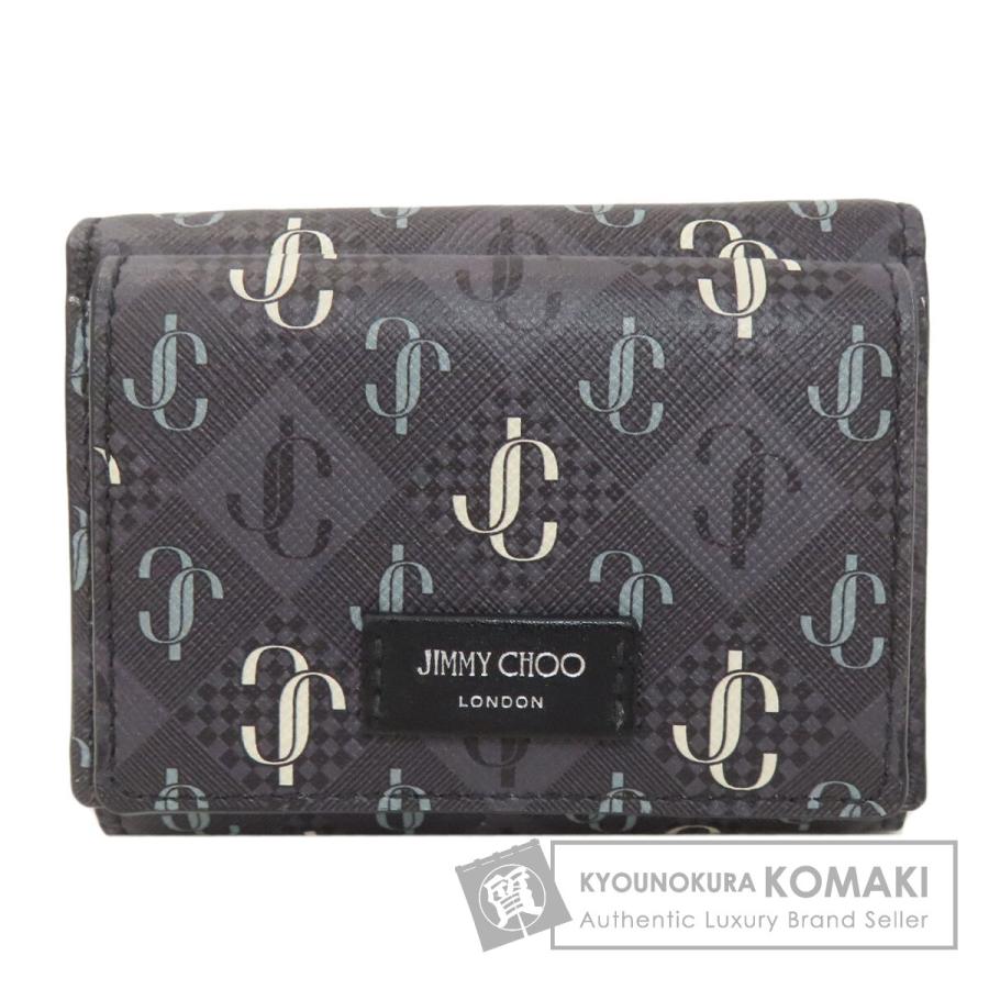 Jimmy Choo ジミーチュウ ロゴ 三つ折り財布 二つ折り財布（小銭入れ 