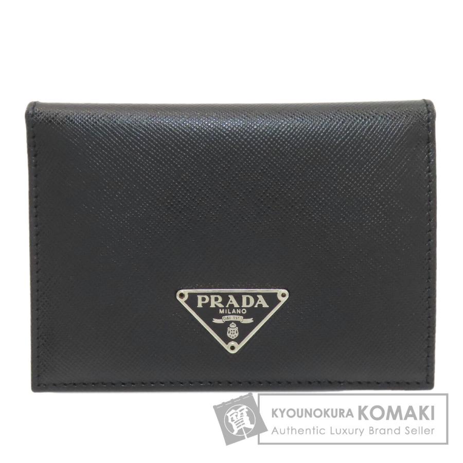 PRADA（プラダ） ロゴ金具 パスケース カードケース サフィアーノ