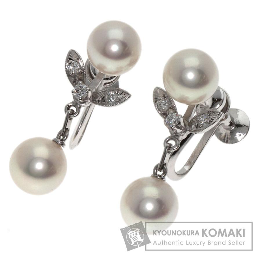 ミキモト イヤリング 真珠 ダイヤモンド MIKIMOTO【ミキモト】 K18