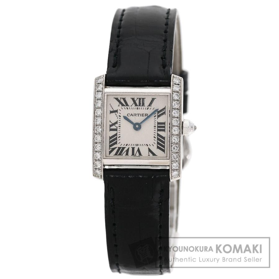 CARTIER カルティエ WE1002S3 タンクフランセーズ SM 腕時計 K18WG K18WG レディース [中古] Cartier（カルティエ） WE1002S3 タンクフランセーズSM 純正