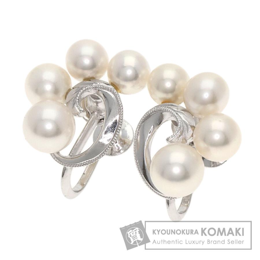MIKIMOTO（ミキモト） パール 真珠 イヤリング K14ホワイトゴールド 