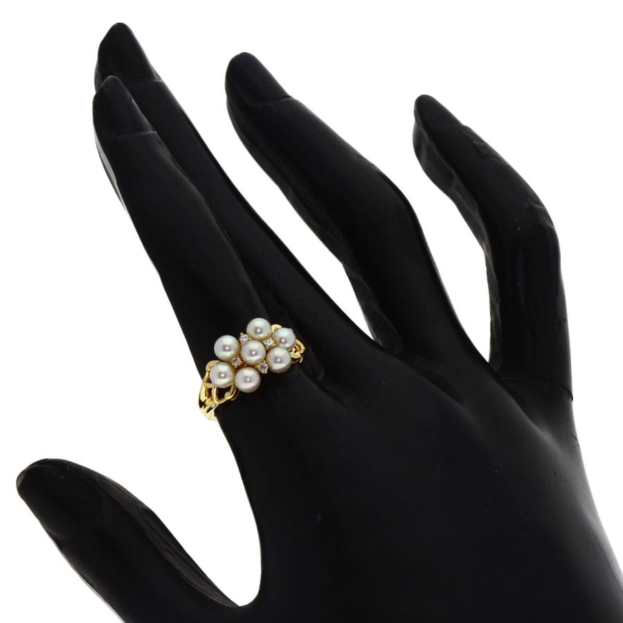 MIKIMOTO（ミキモト） パール 真珠 ダイヤモンド リング・指輪 K18 